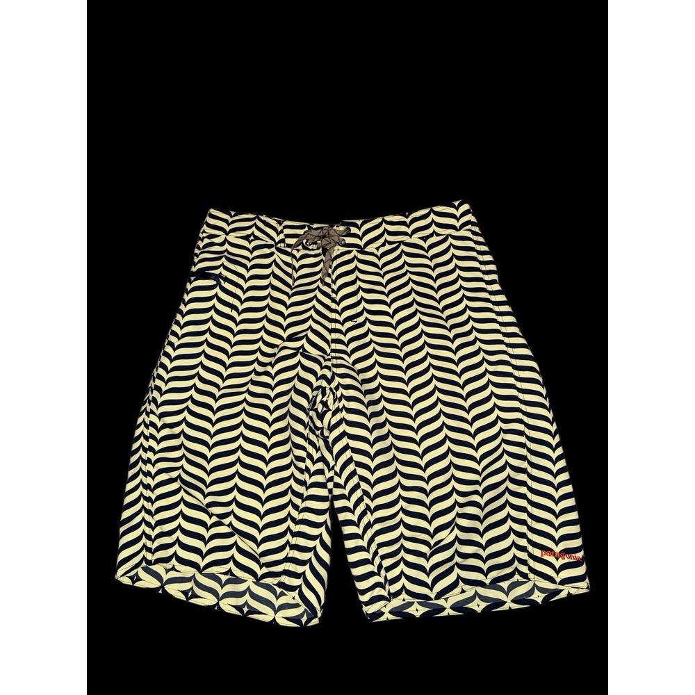Patagonia Board Shorts‎ Men 34 Yellow Swim Trunks Twenty-Three's Wavefarer Beach